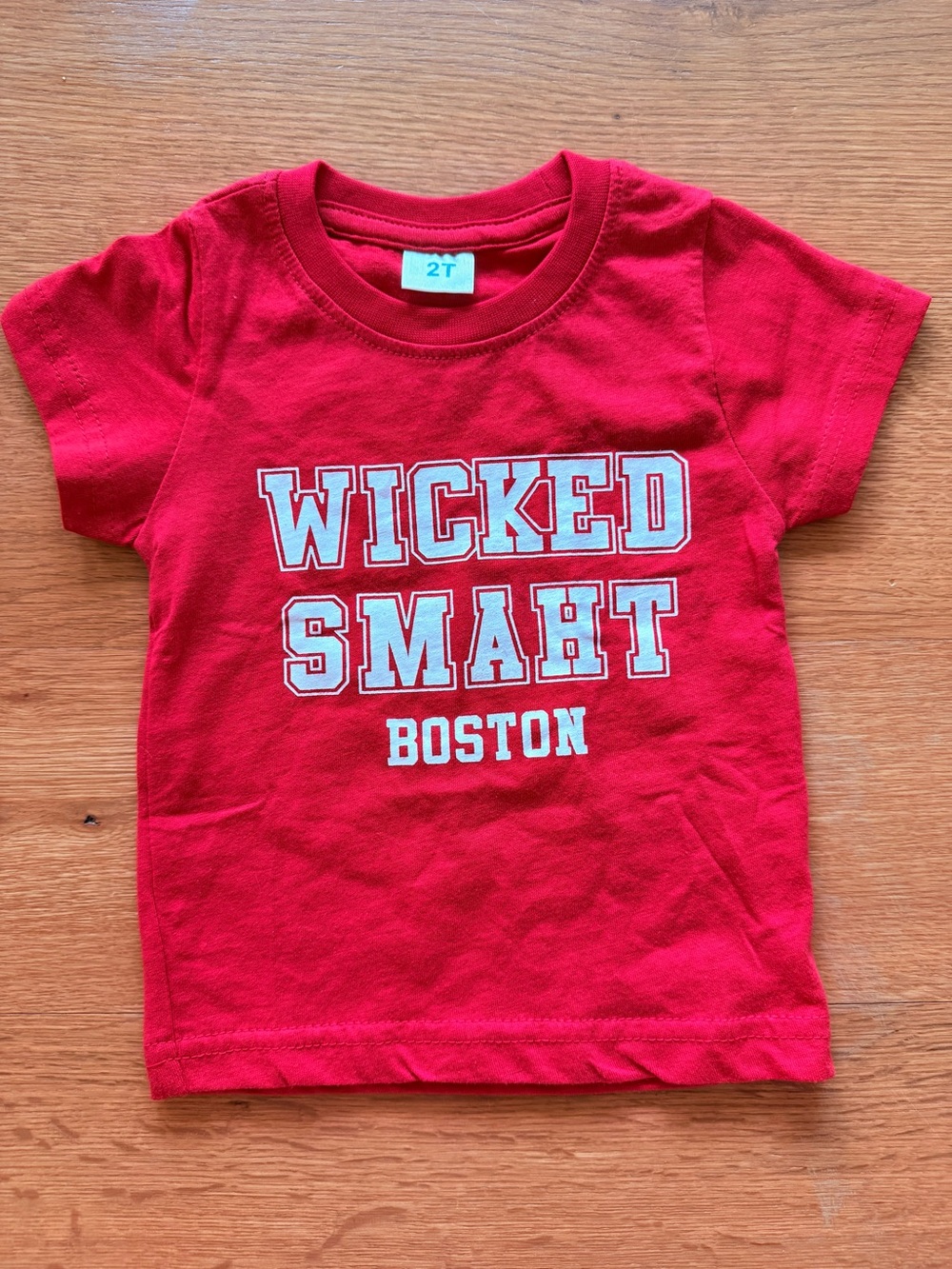 Kids Red 'Wicked Smaht Boston' Graphic Tee - 2T